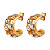 Серьги ASTOR SG GOLDEN Dyrberg Kern 480019 - миниатюра - рис 4.