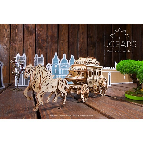 Механический дилижанс Ugears - рис 4.