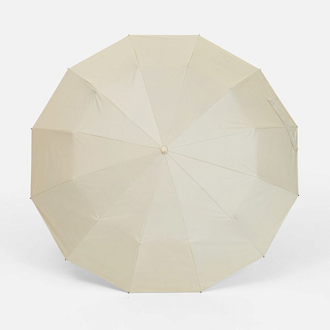 Зонт складной с УФ-защитой Ribstar, бежевый - рис 3.