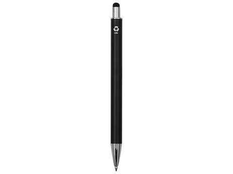 Ручка металлическая шариковая Groove Touch Recy, черный - рис 4.
