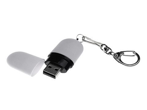 Флешка Goutte Soft-touch на 128 Гб, белый - рис 2.