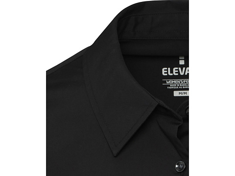 Carnelian женская рубашка из поплина - сплошной черный - рис 4.