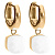 Серьги FIRENZE (G) White Qudo 107001/20-5420 - миниатюра - рис 2.