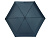 Зонт складной женский TORBER, механика, 5 сложений, синий, каркас алюминий, эпонж, пластиковая ручка, диаметр 91 см - миниатюра - рис 2.