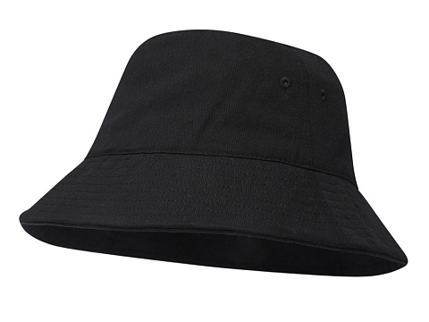 Панама Wicklow из переработанного материала - Сплошной черный