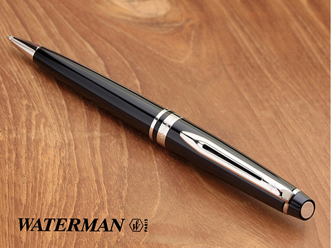 Шариковая ручка Waterman Expert 3, цвет: Black CT, стержень: Mblu - рис 9.