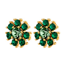 Серьги AUDE SG EMERALD GREEN Dyrberg Kern 450098
