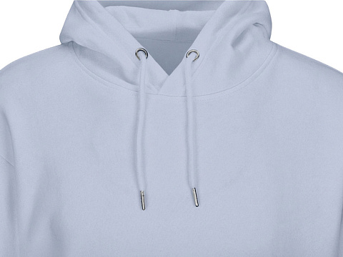 Толстовка с капюшоном оверсайз Lisbon унисекс, небесно-голубой - рис 13.