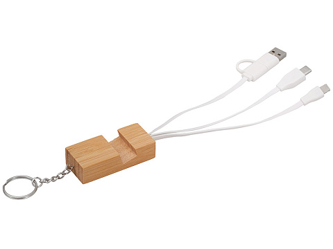 Универсальный кабель с подставкой 4-в-1 Unicable, белый - рис 2.