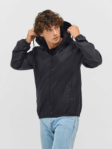 Ветровка унисекс Shield, темно-синяя - рис 6.