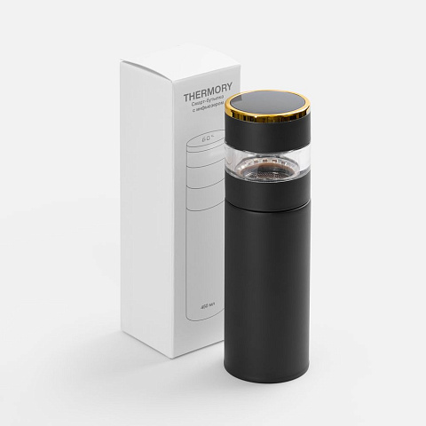 Смарт-бутылка с инфьюзером Thermory, черная - рис 7.