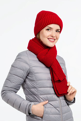 Шарф Nordkapp, глубокий красный - рис 8.