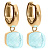 Серьги FIRENZE (G) Aquamarine Qudo 107001/20-6002 - миниатюра - рис 2.