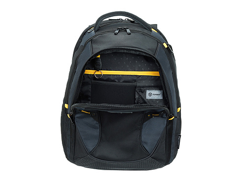 Рюкзак TORBER МЕГАПОЛИС с отделением для ноутбука 15.6, чёрный/серый, полиэстер, 35,5 х 23 х 45 см - рис 5.