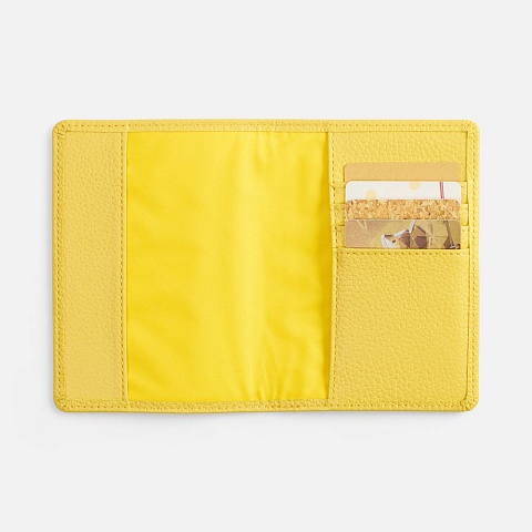 Обложка для паспорта Unison, желтая - рис 6.