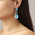 Серьги CALLA SS AQUA Dyrberg Kern 460011 - миниатюра - рис 2.