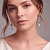 Серьги Hoop White-Silver - миниатюра - рис 2.