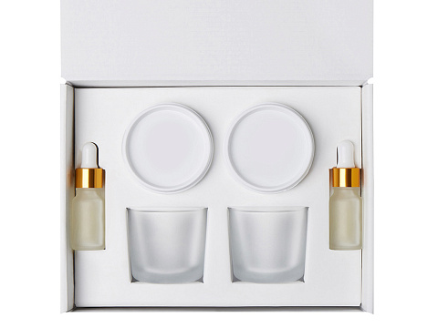 Набор для создания 2-х ароматических свечей: амбра и табак/маракуйя, сандал и пачули (без лого LM) - рис 3.