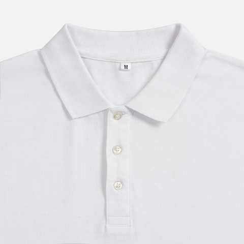 Рубашка поло унисекс Tervise, белая - рис 4.