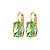 Серьги CHANTAL SG LIGHT GREEN Dyrberg Kern 440098 - миниатюра