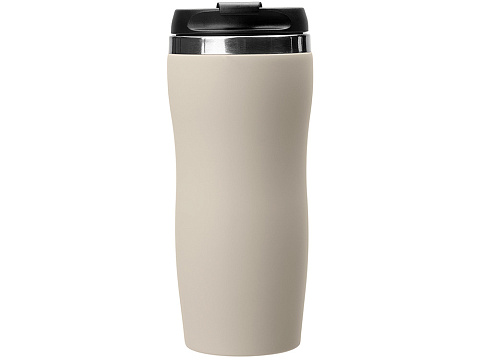 Термокружка Mony Steel 350 мл, soft touch, бежевый - рис 3.