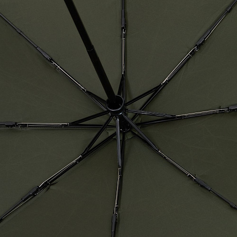 Зонт складной Cloudex, зеленый (хаки) - рис 4.