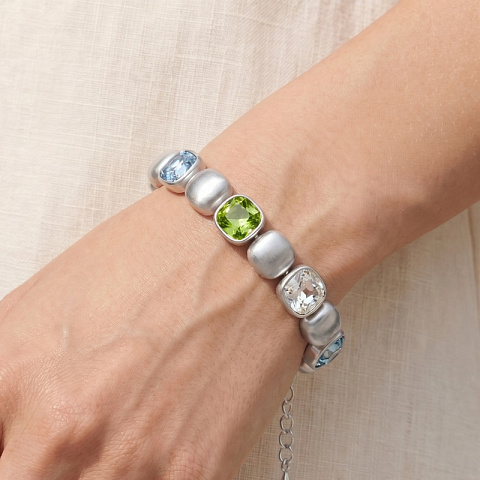 Браслет Cristal, Light blue, Green - рис 2.