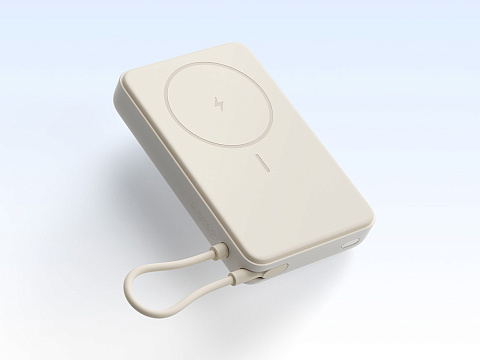 Внешний аккумулятор Xiaomi Magnetic Power Bank 10000 with Built-in Stand Beige - рис 7.