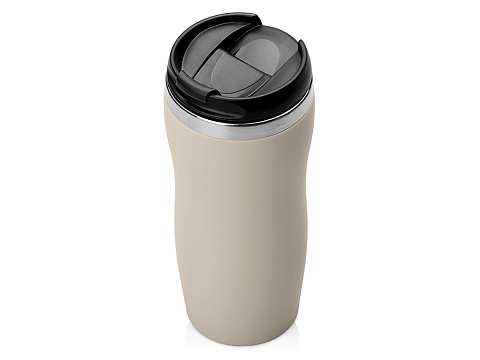 Термокружка Mony Steel 350 мл, soft touch, бежевый