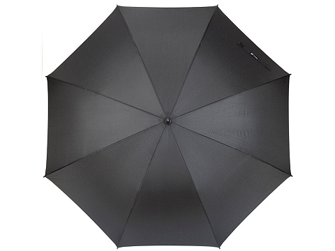 Зонт трость мужской TORBER, полуавтомат, черный, каркас файбергласс, эпонж, пластиковая ручка, диаметр 120 см - рис 2.