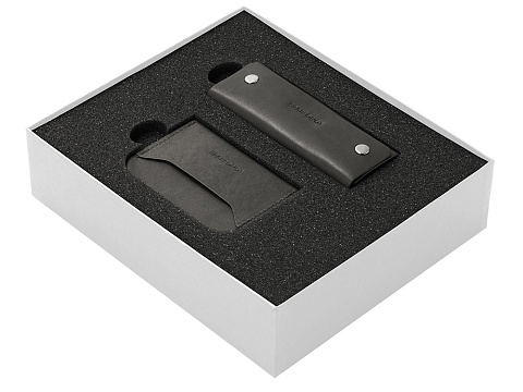 Подарочный набор Long River: картхолдер, ключница, белая коробка - рис 2.