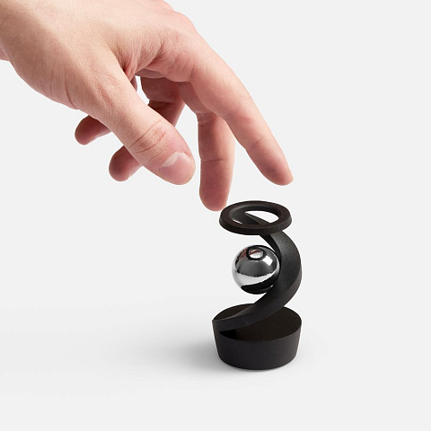 Настольный антистресс Mindflow, черный с серебристым - рис 6.