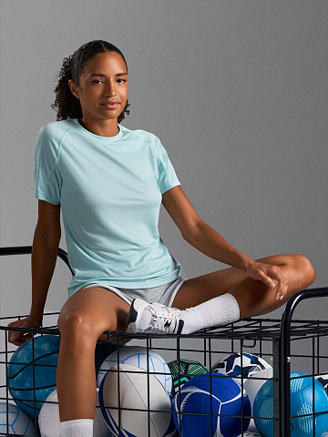 Футболка спортивная женская Vortex Women, молочно-белая - рис 9.