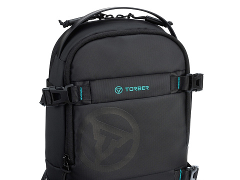 Рюкзак на одно плечо TORBER Xtreme, чёрный, 20 х 8 х 31 см, 5л - рис 9.