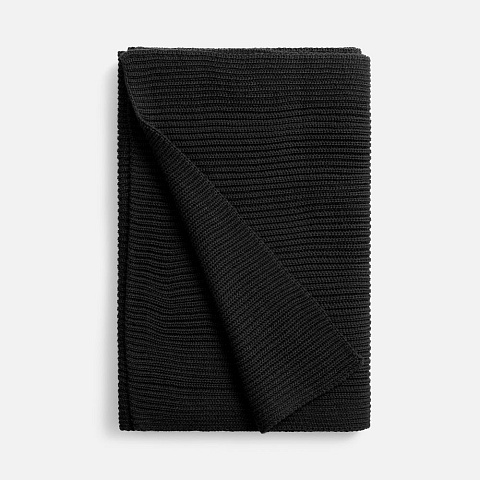 Шарф Nobilis Mono, черный - рис 3.