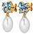 Серьги PETUN SG AQUA / WHITE PEARL - миниатюра - рис 4.