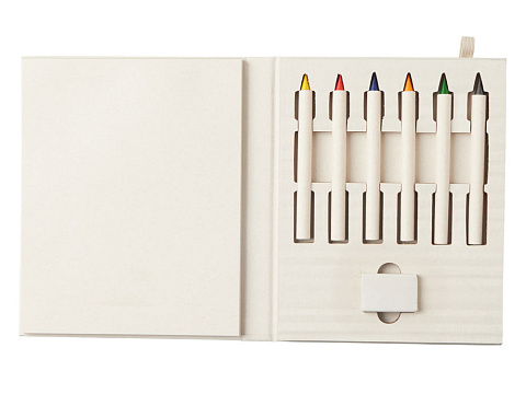 Набор цветных карандашей и листочков для рисования из молочной бумаги Artify, молочный - рис 5.