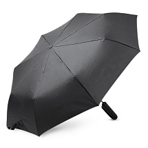 Складной зонт ALCIRA/АЛЬКИРА с системой защиты от снежной бури и ручкой-карабином, черный