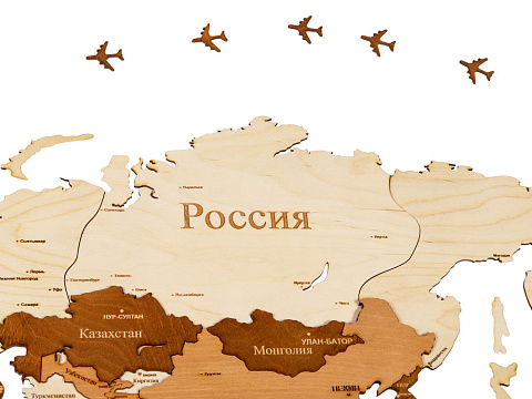 Интерьерная карта мира World - рис 5.