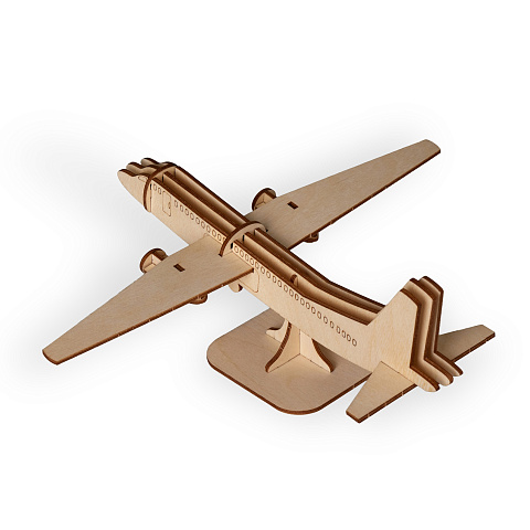 Деревянный 3d пазл Самолет - рис 7.