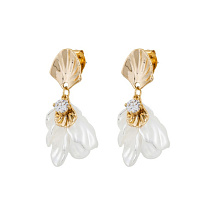 Серьги IMITATION MOTHER-OF-PEARL Fiore Luna ABE25644-01 G