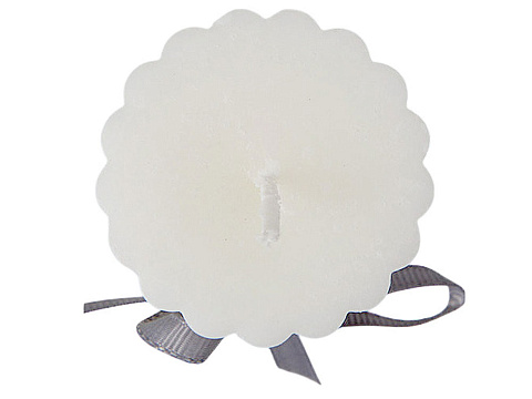 Набор свечей с гранями Vela, темно-серый, белый - рис 7.