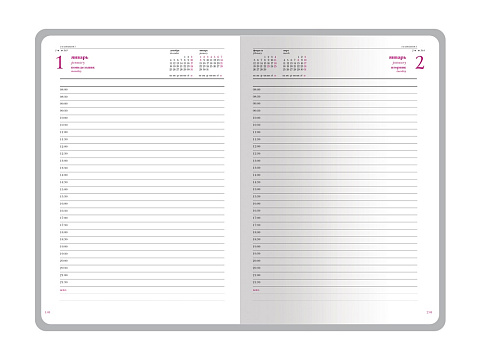 Ежедневник А5 датированный Sidney Nebraska 2026, черный (золотой обрез, золотые уголки) - рис 2.