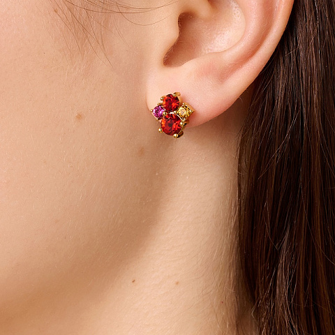 Серьги BILLIS SG RED / PINK Dyrberg Kern 470139 - рис 2.