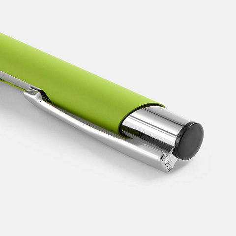 Ручка шариковая Keskus Soft Touch, зеленое яблоко - рис 5.
