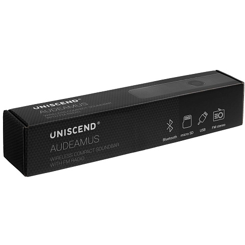 Беспроводная стереоколонка Uniscend Audeamus, черная - рис 9.