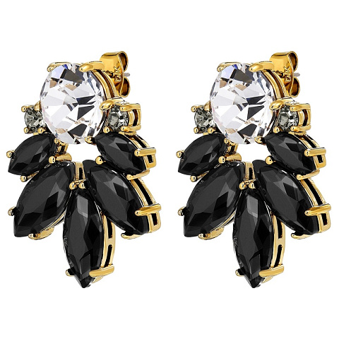 Серьги DRAGO SG BLACK / CRYSTAL Dyrberg Kern 470021 - рис 3.
