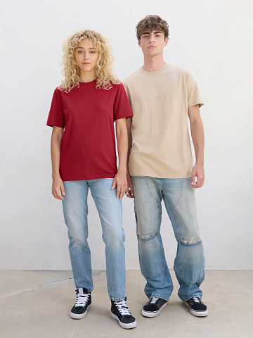 Футболка унисекс Legend, бежевая (льняная) - рис 7.