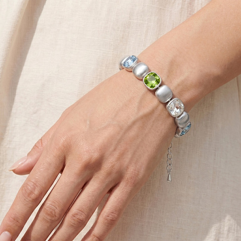 Браслет Cristal, Light blue, Green - рис 3.