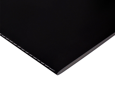 Бизнес-тетрадь А5 Pragmatic Contrast, 40 листов в клетку, черный с черным срезом - рис 2.